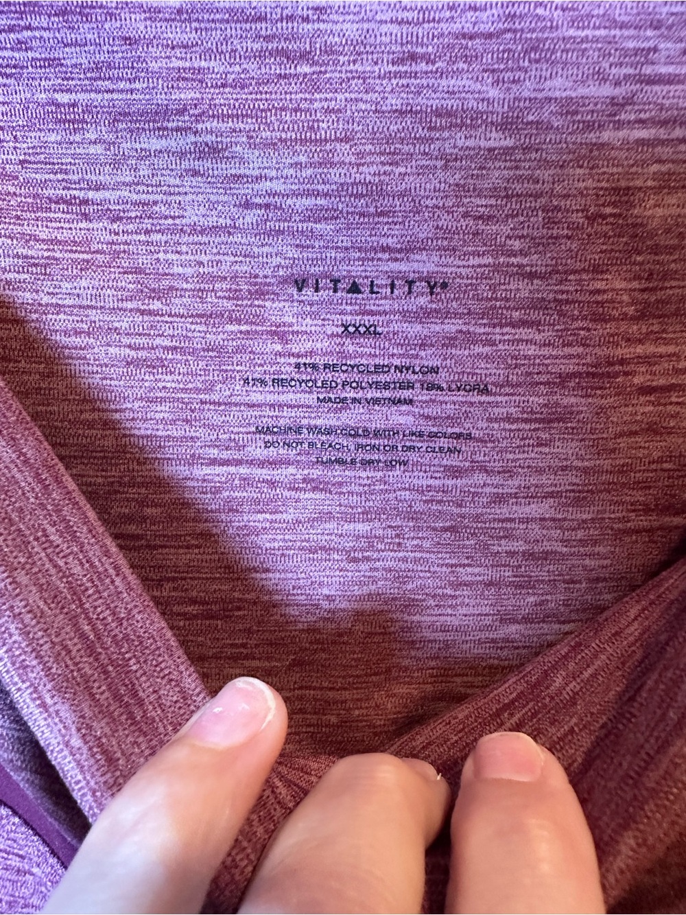 Vitality Daydream Mauve Women's Leggings XXXL Crossover High-Waisted Pull On - Picture 6 of 10